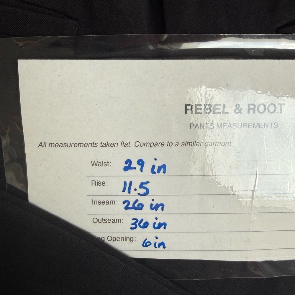 Anthropologie | Slim Black Tailored Ankle Pants – Minimalist Workwear | Size 4 - Picture 9 of 9